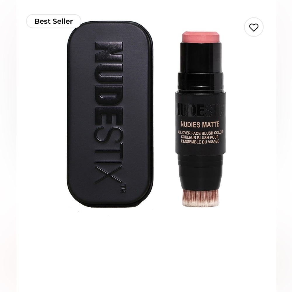 Nudestix nudies matte all over face blush color in sun-kissed pink